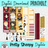 Wizards Printable Planner Stickers PNG Digital Download Weekly Vertical Kit