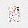 Wonderland Weekly Planner Stickers Collection