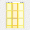 Yellow Kingdom Weekly Planner Stickers Collection