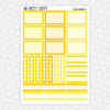 Yellow Kingdom Weekly Planner Stickers Collection