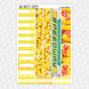 Yellow Kingdom Weekly Planner Stickers Collection