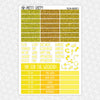 Yellow Kingdom Weekly Planner Stickers Collection