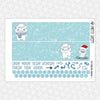 Yeti Christmas Monthly Kit for EC Planner | Monthly Planner Stickers