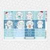 Yeti Christmas Monthly Kit for EC Planner | Monthly Planner Stickers