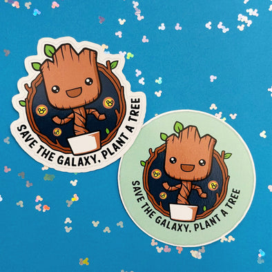 Save the Galaxy Easy Peel Premium Vinyl Die Cut Sticker