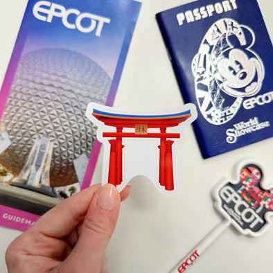 Japan World Showcase Easy Peel Premium Vinyl Die Cut Sticker