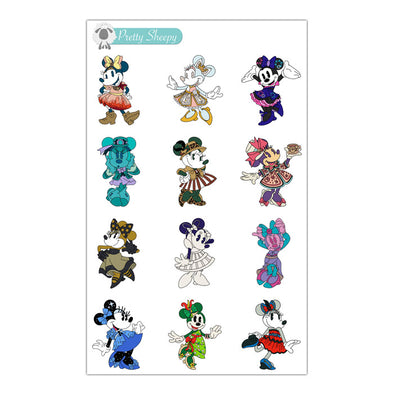 Main Attraction Stickers - Miss Mouse