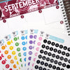 Mini Sheet - Numbered Dot Stickers