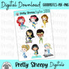 Fitness Princesses Digital Stickers | Goodnotes PDF PNG for Digital Planning or Printing