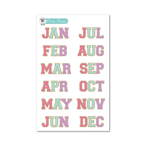 Magical Letters Stickers - Months