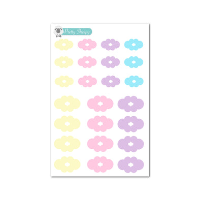 Mouse Head Tabs Stickers (Small/Medium) - Mar 23 Color Collection - Spring Pastel