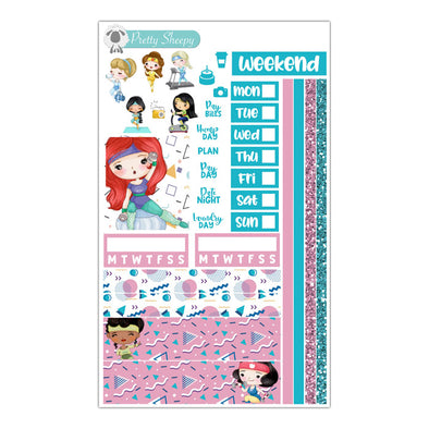 Fitness Princesses Hobo Weeks Stickers