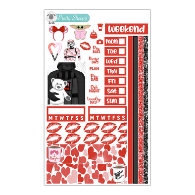 Galactic Valentine Hobo Weeks Stickers