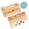Gingerbread World Christmas December Monthly Kit for EC Planner | Monthly Planner Stickers