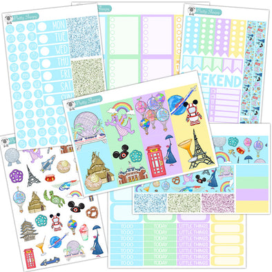 I Love EPCOT Planner Stickers Collection