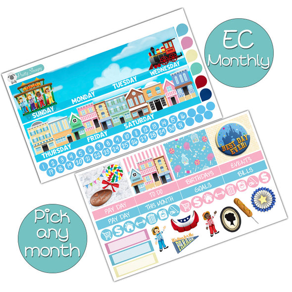 Main Street USA Monthly Kit for EC Planner - Pick ANY Month!