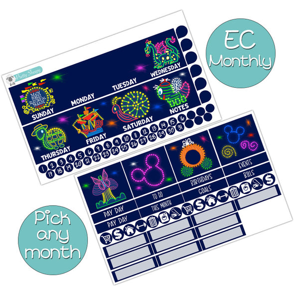 Main Street Electrical Parade Monthly Kit for EC Planner - Pick ANY Month!