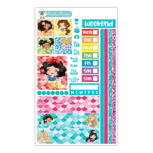 Mermazing Princesses Hobo Weeks Stickers
