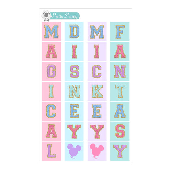 Magical Letters Stickers - Mini Boxes
