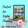 Flower & Garden Epcot Digital Stickers | Goodnotes PDF PNG for Digital Planning or Printing