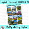 Flower & Garden Epcot Digital Stickers | Goodnotes PDF PNG for Digital Planning or Printing