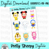April Showers Characters Digital Stickers | Goodnotes PDF PNG for Digital Planning or Printing