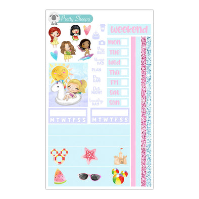 Summer Princesses Hobo Weeks Stickers