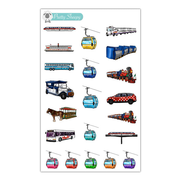 Magical Transportation Stickers