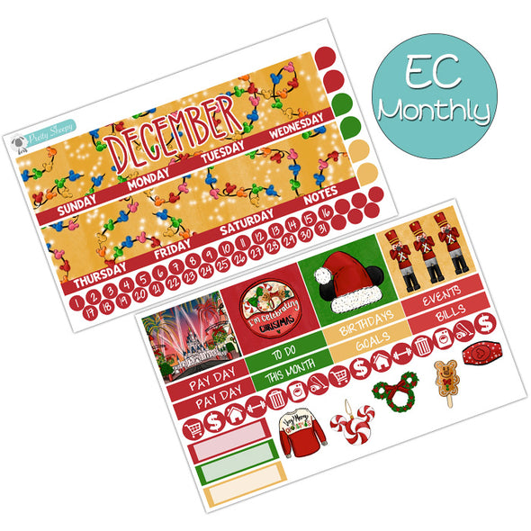 Very Merry Christmas December Monthly Kit for the EC Planner