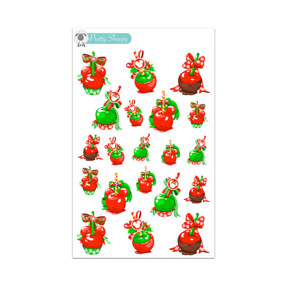 Christmas Candy Apples Stickers