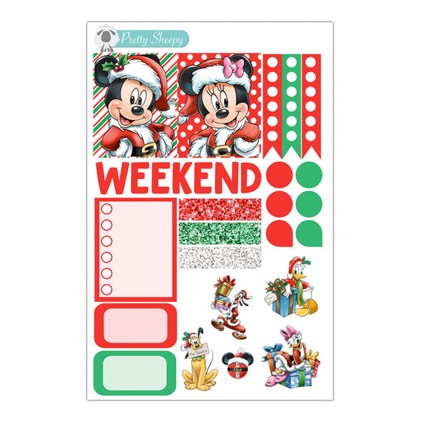 Clubhouse Christmas Planner Stickers - Sampler