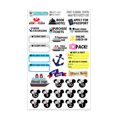 Magical Cruise Planning Stickers