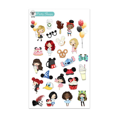 Magical Parks Girls Stickers