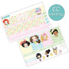 Easter Princesses April Monthly Kit for EC Planner | Monthly Planner Stickers