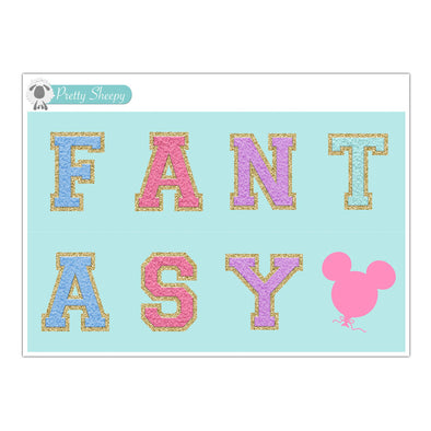 Magical Letters Stickers - Full Boxes Fantasy
