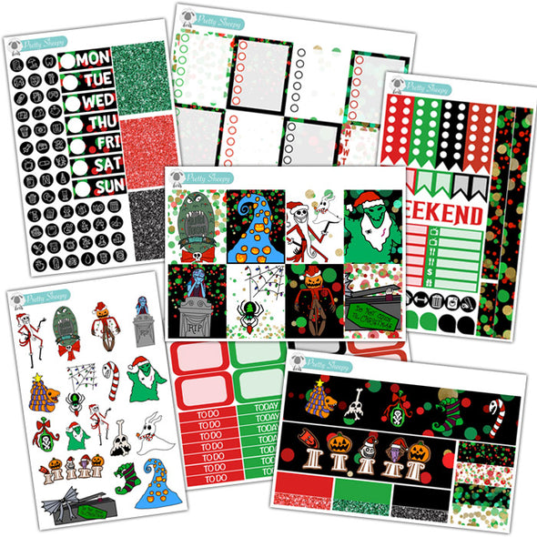 Haunted Holiday Planner Stickers Collection