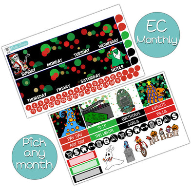 Haunted Holiday Monthly Kit for EC Planner - Pick ANY Month!
