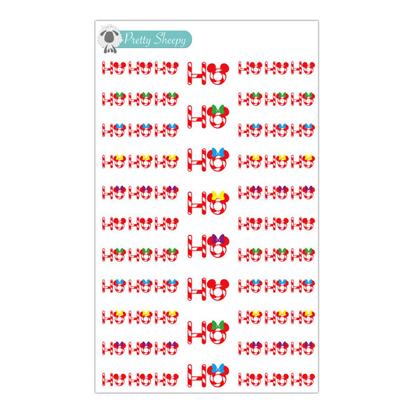 Ho Ho Ho Mouse Stickers