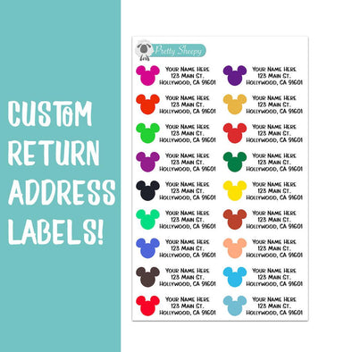Mouse Heads Custom Return Address Labels