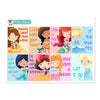 Princess Quotes V1 Full Box Stickers