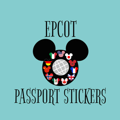 EPCOT Passport Stickers - World Showcase Country Stickers