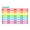 Glitter Quarter Boxes - Rainbow Colors