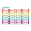 Glitter Quarter Boxes - Rainbow Colors