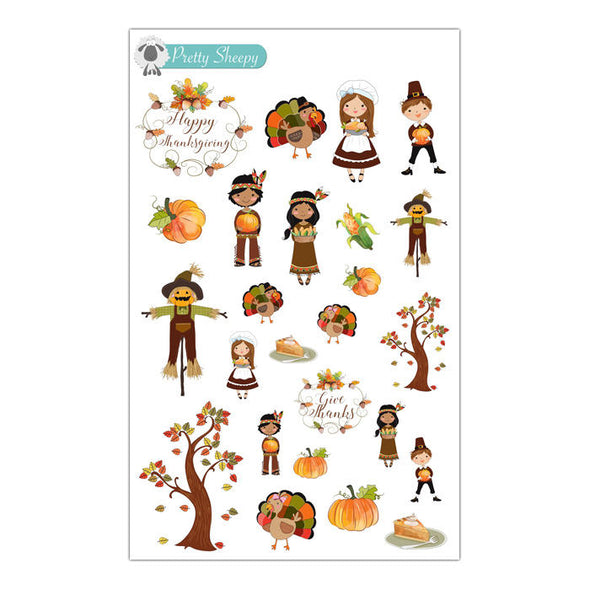 Happy Thanksgiving Stickers