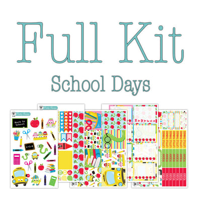 School Days Planner Stickers Collection
