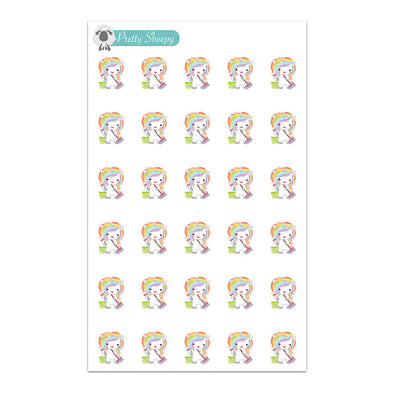 Clean Unicorn Planner Stickers