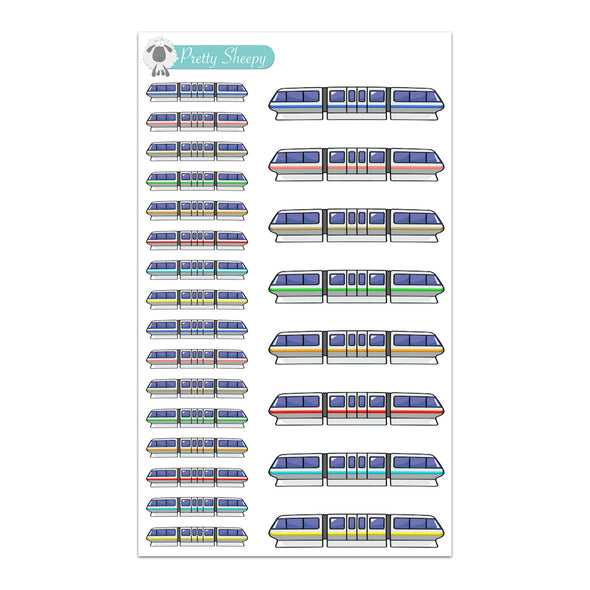 Monorails Stickers