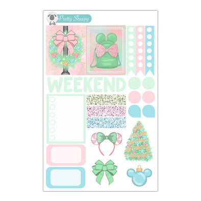 Pastel Christmas Planner Stickers - Sampler