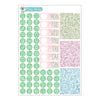 Pastel Christmas Planner Stickers Collection