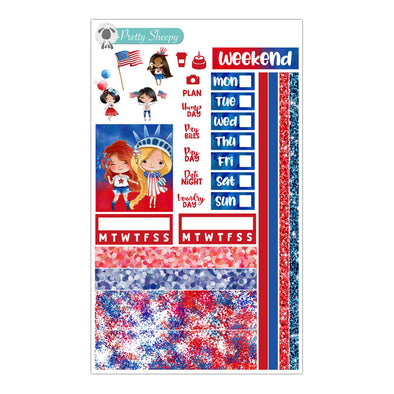 Patriotic Princess Hobo Weeks Stickers
